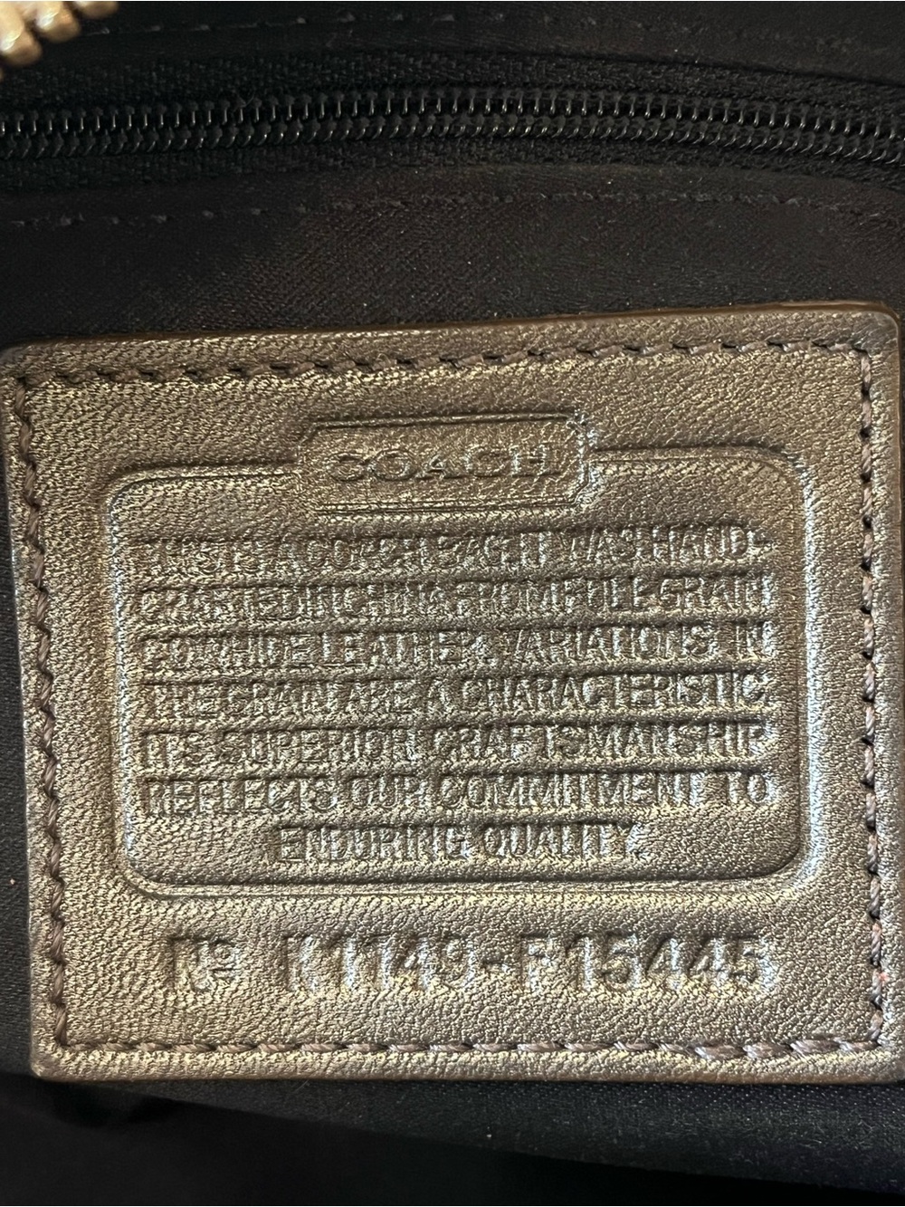 COACH Ashley Metallic Convertible Leather Satchel (F15445). Y2K 2way Purse - Picture 5 of 15